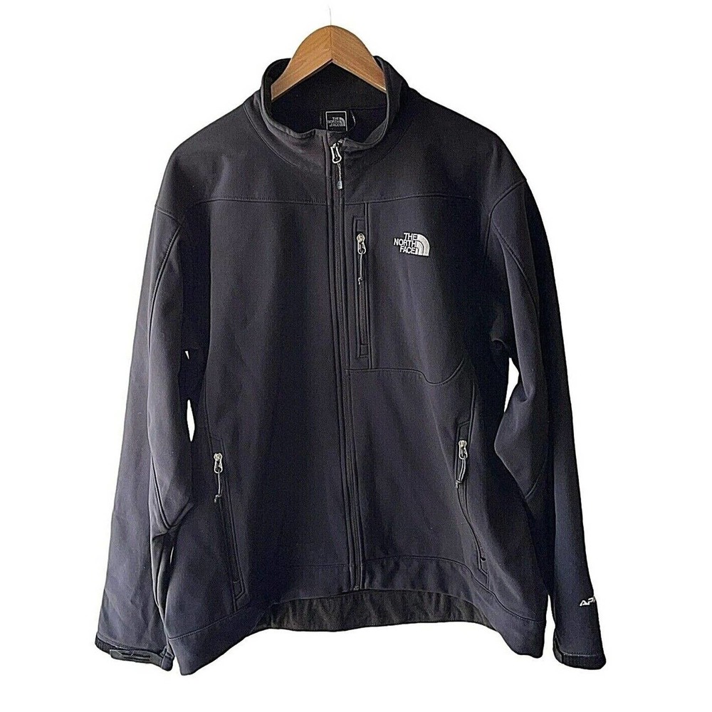 The North Face Apex Bionic Black Softshell Full Zip Outdoor Jacket Men's Size XL